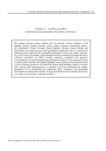 “Country profiles: Institutional mechanisms for policy coherence” in Policy Coherence for Sustainable Development